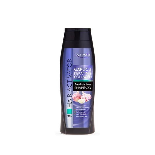 Shampoo für Haarwachstum Knoblauch, Keratin und Kollagen