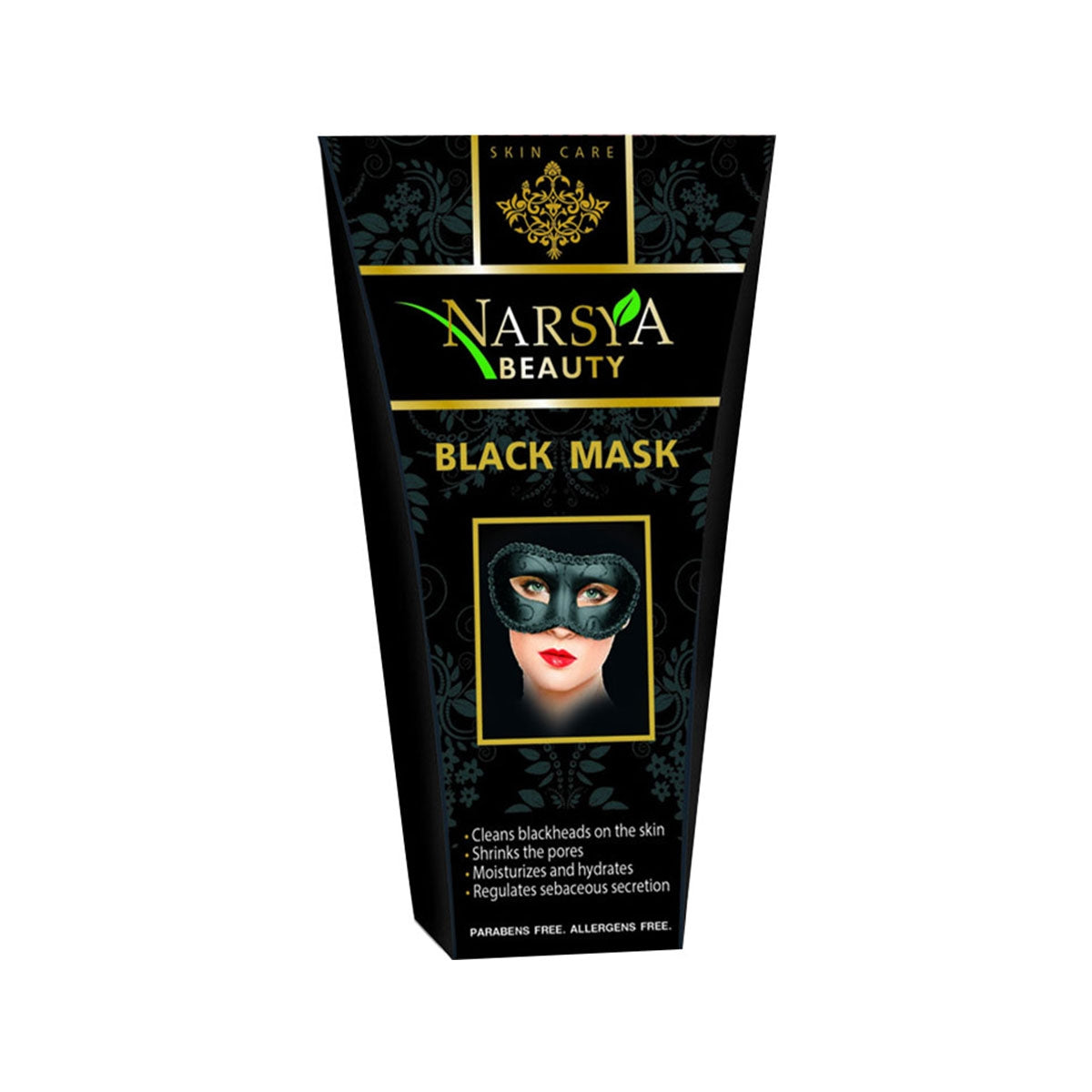 Schwarze Gesichtsmaske 100 ml