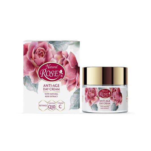 Tagescreme Natural Rose mit Retinol + Q10 +Vitamin C 50 ml