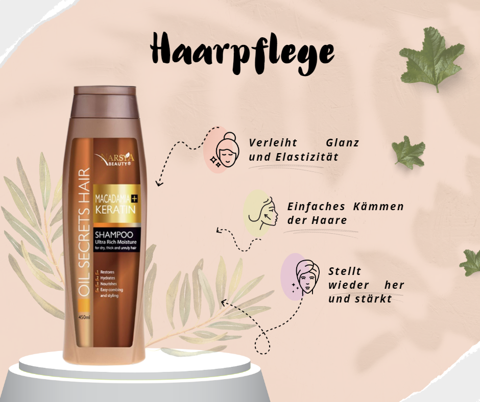 Shampoo Macadamia und Keratin 450ml