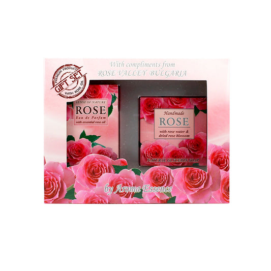 Set Rose in Schachtel - Parfüm und Seife