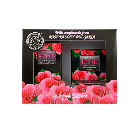 Set - Rose für Männer - Parfüm und Seife