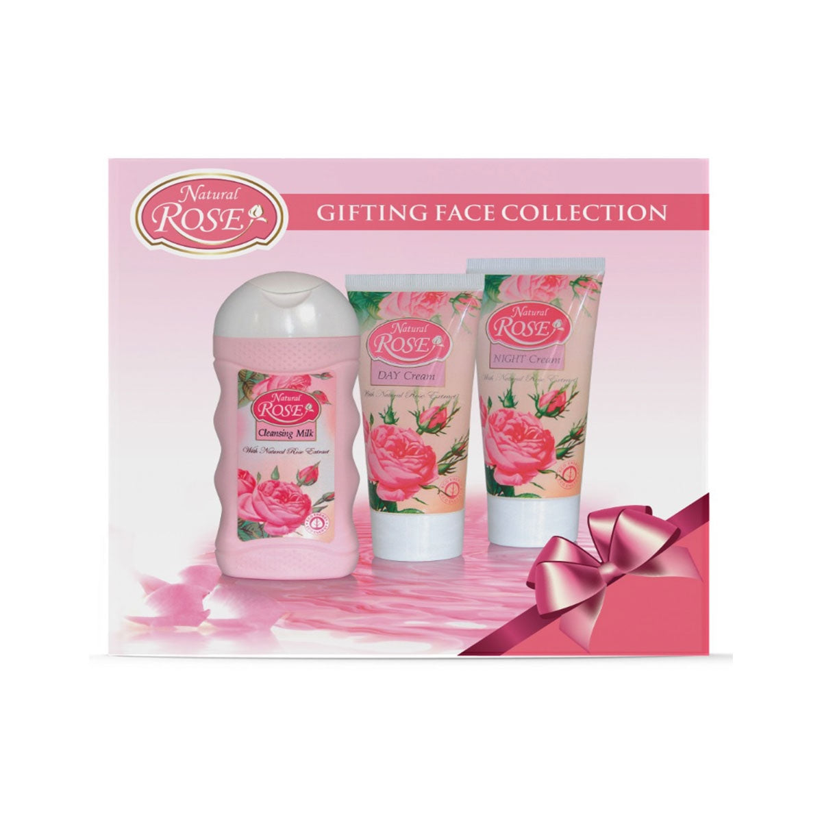 DAMENGESICHT SET NATURAL ROSE 3-TEILIG