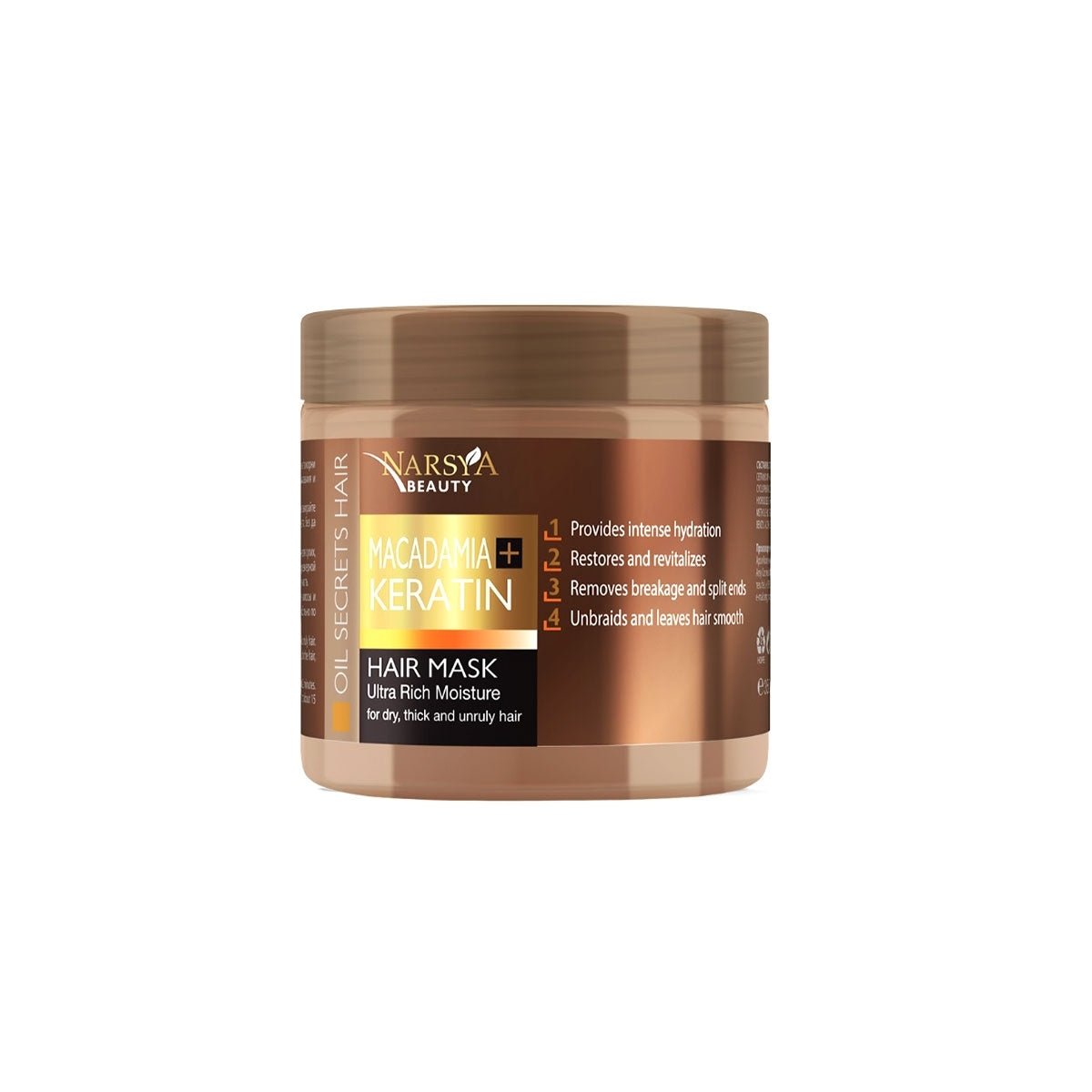 Macadamia Haarmaske und Keratin