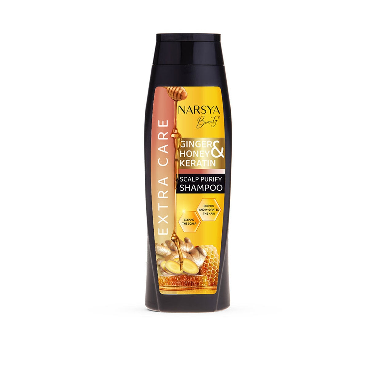 SHAMPOO MIT INGWER, HONIG UND KERATIN 450ML